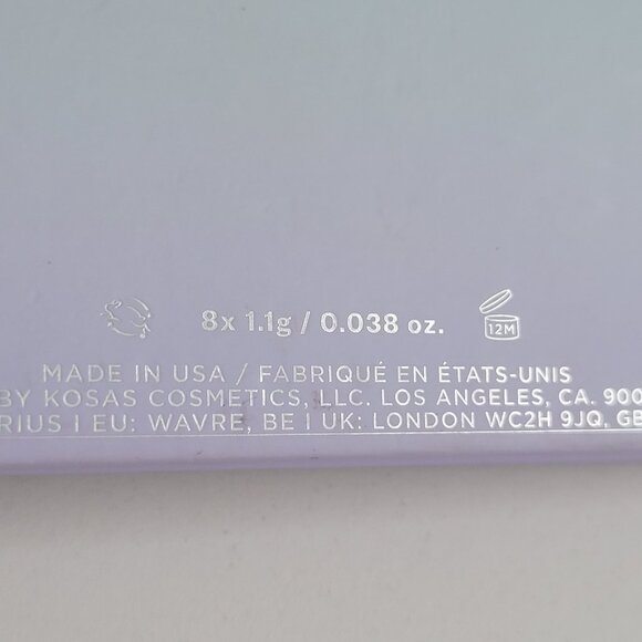 Kosas Undressed Talc-Free Neutral Eyeshadow Palette 8 Shades Preowned - Picture 7 of 10